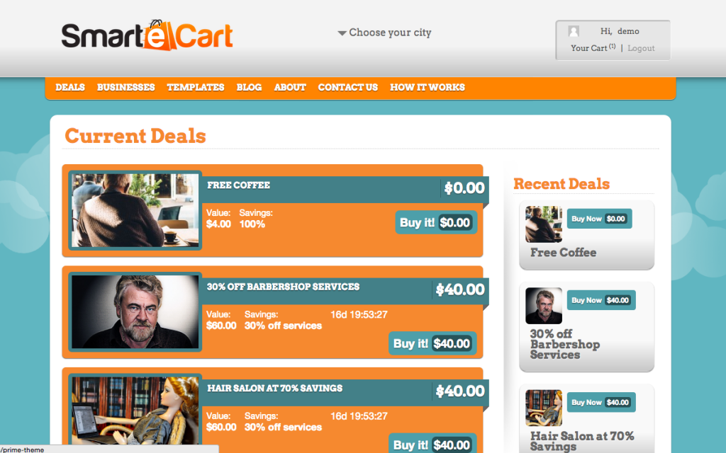 thème wordpress d'achat de groupe
