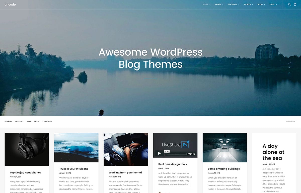 Theme Wordpress 2016 pour blogue