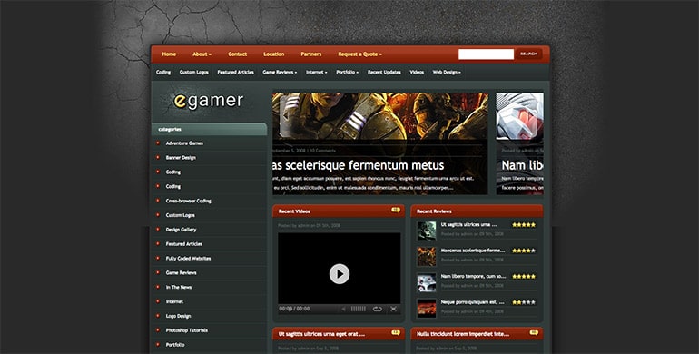 egamer thème wordpress