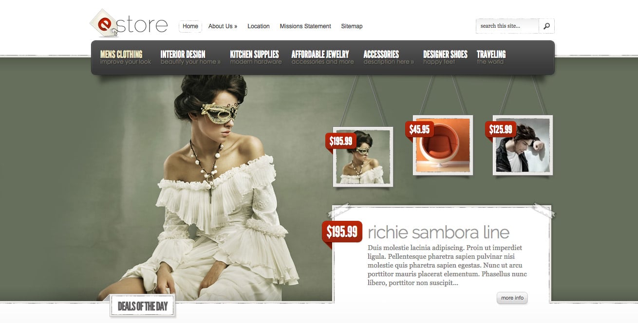 estore theme wordpress