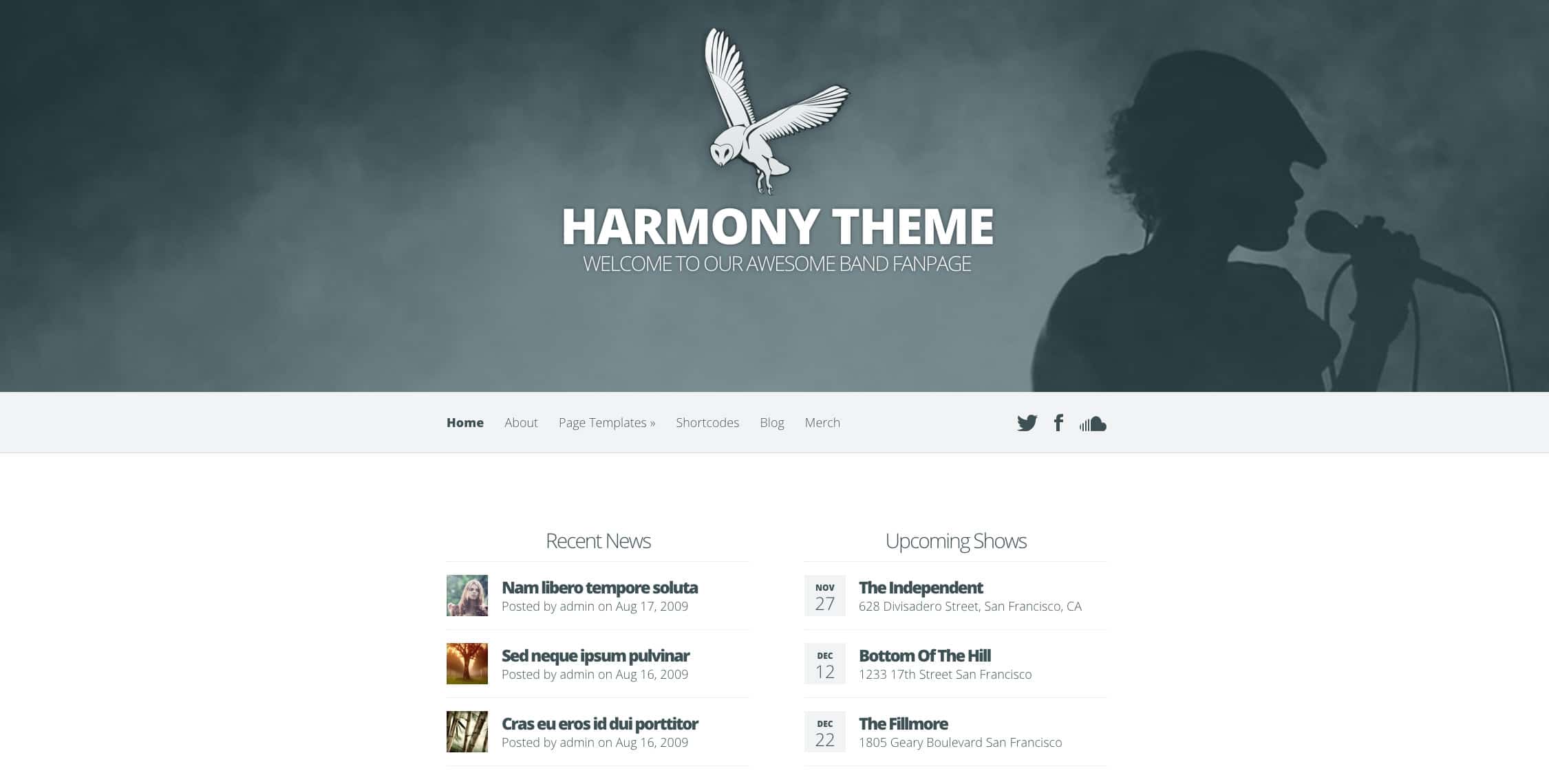 harmony theme