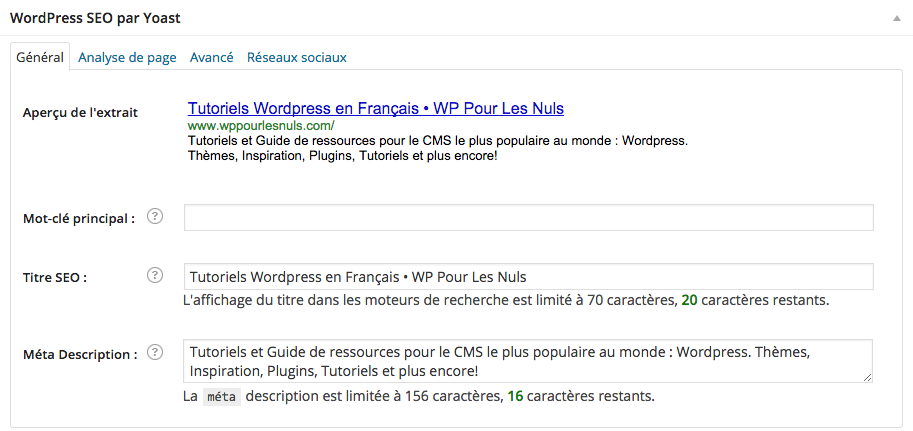 page d'accueil