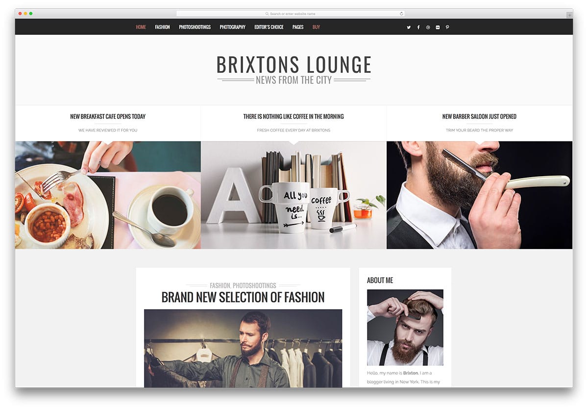 brixton - thème de blog WordPress créatif