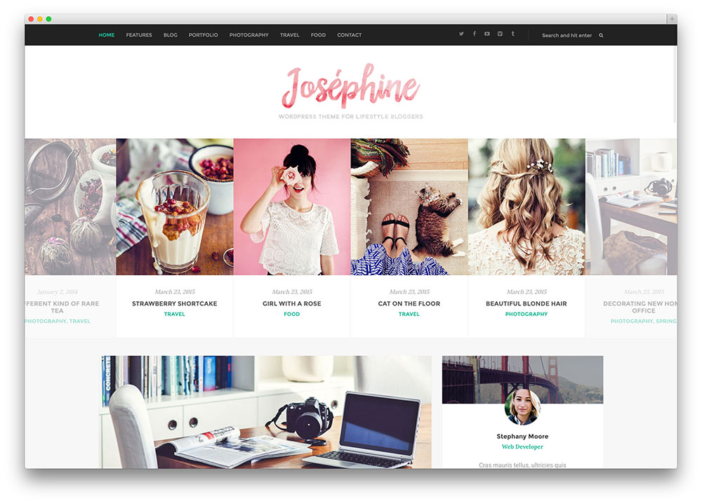 Josephine – thème de blog de style de vie fantastique