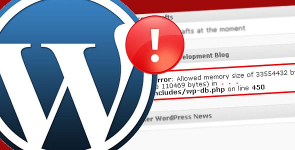 erreur mémoire limite wordpress
