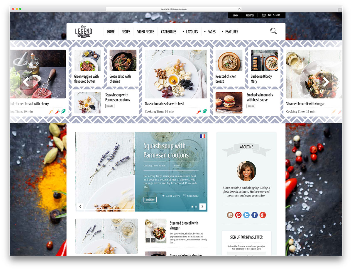 neptune-food-recipe-wordpress-theme