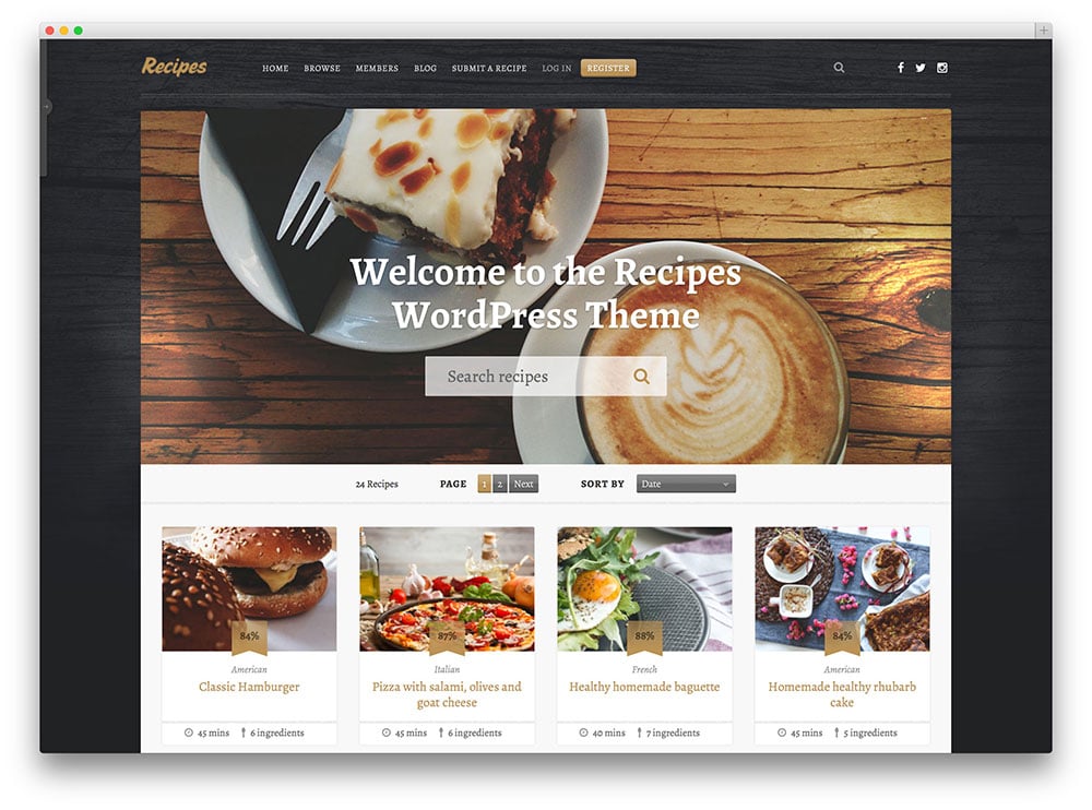 recipes-shareing-wordpress-template