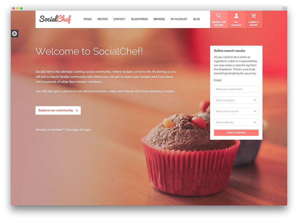 socialchef-recipe-social-network-buddypress