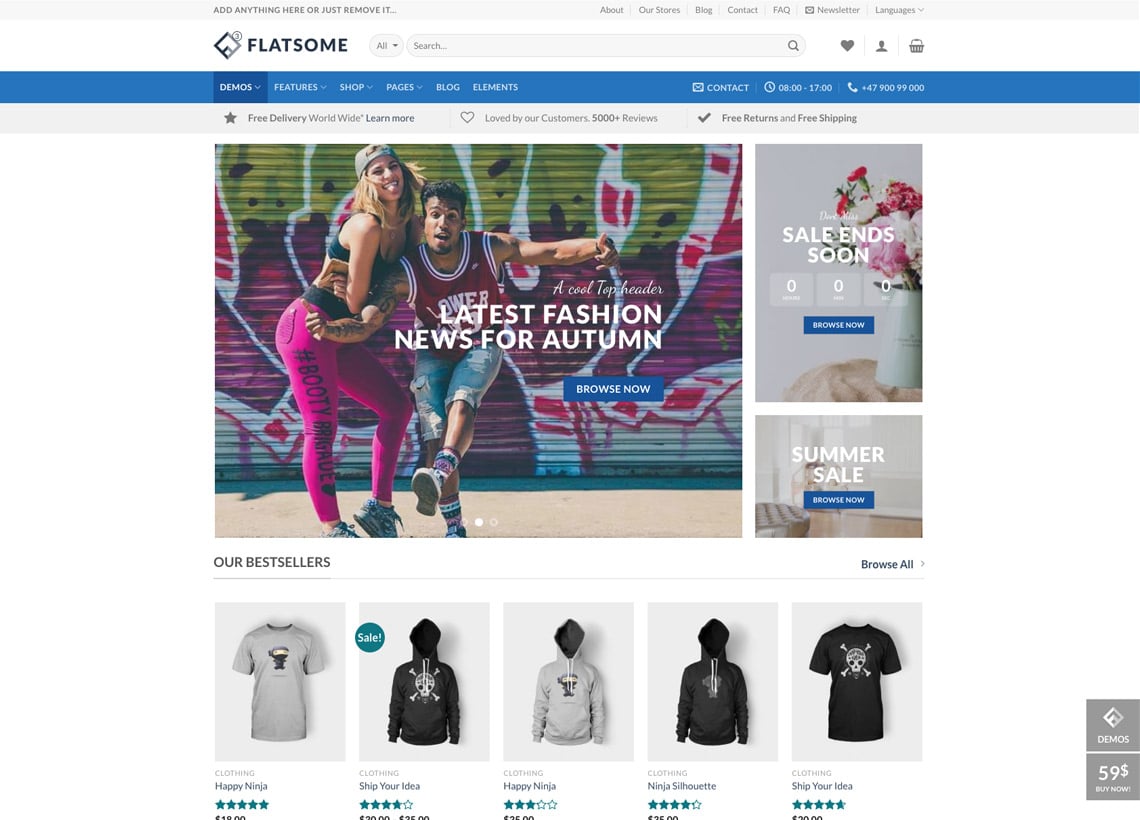 démo boutique Woocommerce