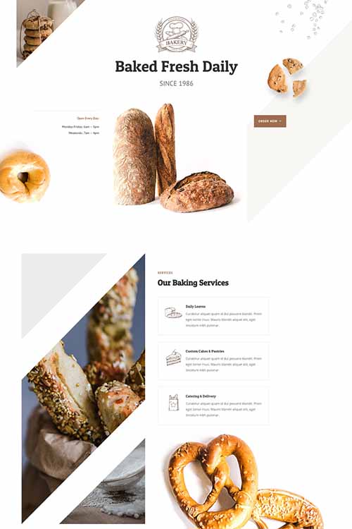 Divi theme for restaurant