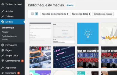 Types de fichiers Médias WordPress