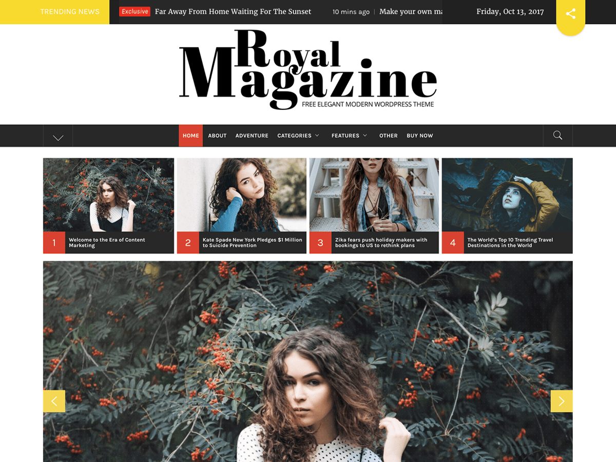 thème Royal Magazine