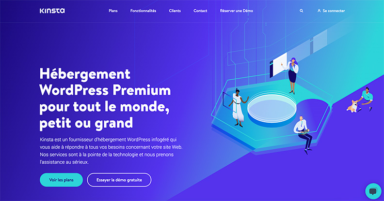 Kinsta - Page d'accueil