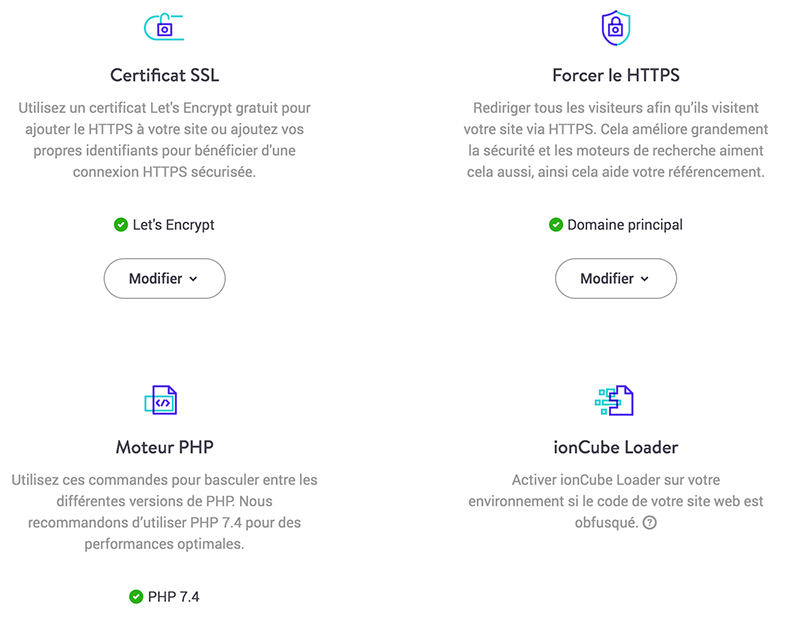 Outils Kinsta