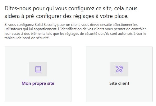 Questions à propos du propriétaire du site web, demandant s'il est pour votre usage propre. 