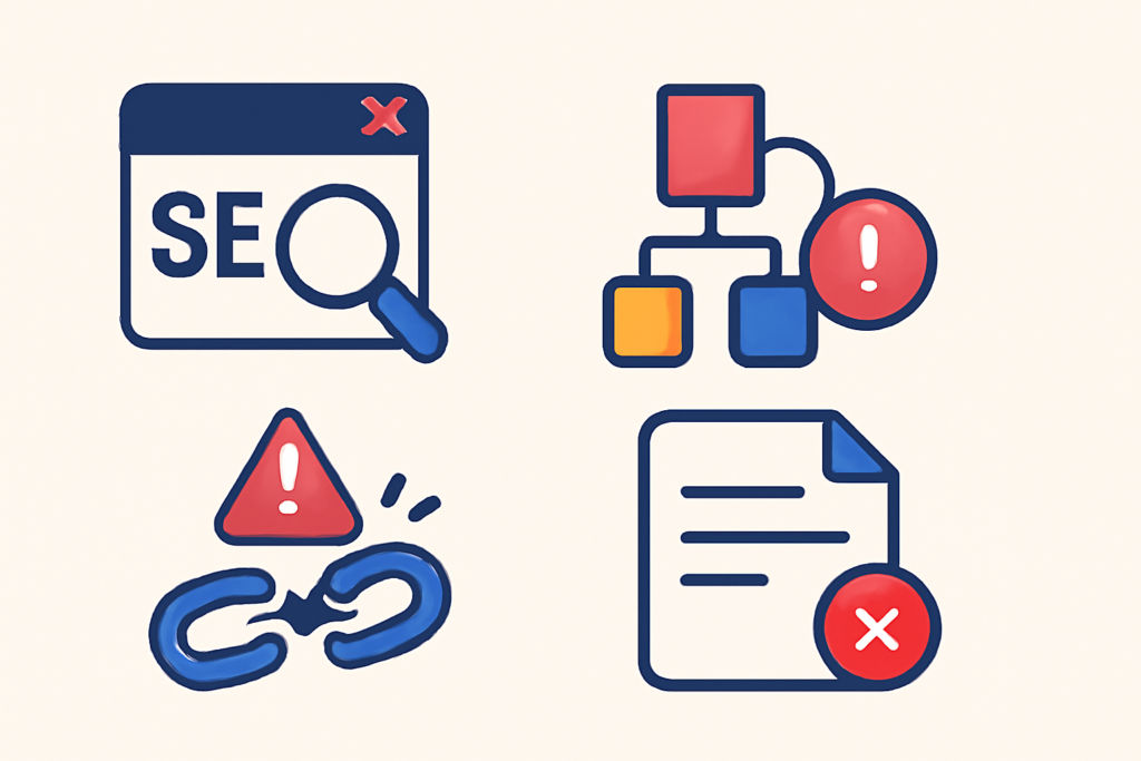 Les erreurs SEO les plus fréquentes sur WordPress