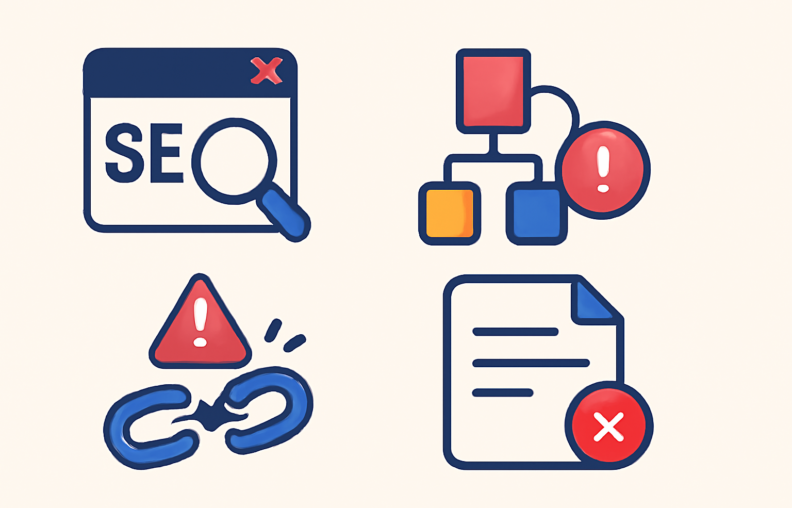 Les erreurs SEO les plus fréquentes sur WordPress